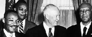 Dr. King with President Eisenhower